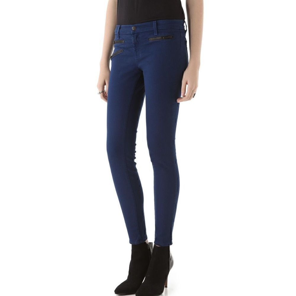 J Brand 26 Zoey Jeans blue front zippers